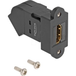 DELOCK 67156 - Adaptador HDMI toma para montaje en panel/toma de 45°, 8K 60 Hz
