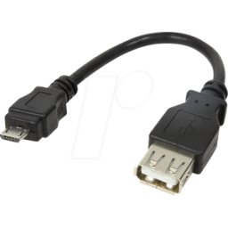 LOGILINK AU0030 - Adaptador USB 2.0 Micro-B macho > a hembra, 0,1 m
