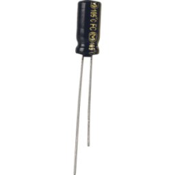 PANASONIC PAN EEUFC0J101 - Elko, 100 microF, 6,3 V, 105 °C.