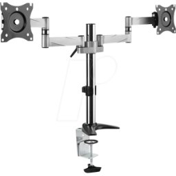 LOGILINK BP0077 - Soporte para monitor, 2 pantallas, 13" - 27", 342 mm, montaje en