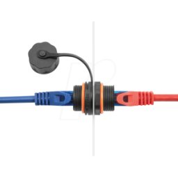 DELOCK 88145 - Conector de cable RJ45 hembra / hembra, Cat.6a, exterior