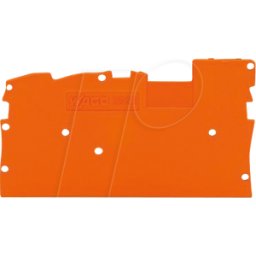 WAGO 2022-1392 - Placa final e intermedia, 1 mm de grosor, naranja
