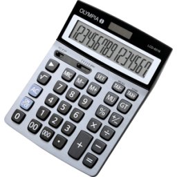 OLYMPIA LCD6016 - Calculadora de escritorio, LCD 6016, acero azul
