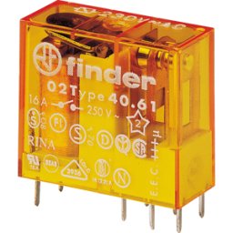 FINDER FIN 40.61.8 12V - RELÉ DE CONEXIÓN DE PRESIÓN, 1 CO, 16 A, 12 V CA