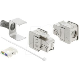 DELOCK 91084 - Módulo KEYSTONE Hembra RJ45 > LSA CAT.6a, apantallado, plata