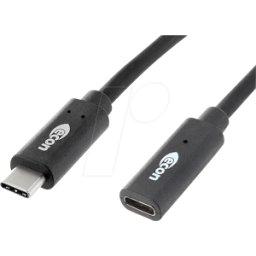 ECON CONNECT ECON U32CCF1SW - Cable USB 3.2, conector C a conector hembra C, 1 m