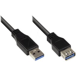 GOOD CONNECTIONS GC 2711-S02 - Cable USB 3.0, de clavija A a enchufe A, 1,8 m
