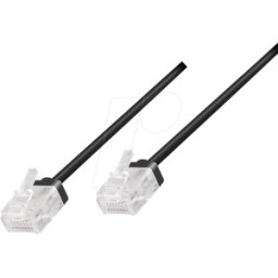 LOGILINK CQ3053U - Cable RJ45 CAT.6a U/UTP SLIM 2 m negro