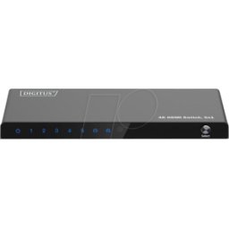 DIGITUS DIGI 55332 - Conmutador HDMI 5x1, 4K 60Hz