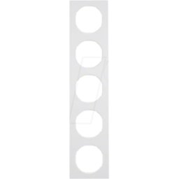 BERKER 10152289 - Montura 5 veces R.3 blanco polar, brillante