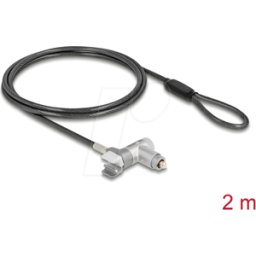 NAVILOCK 22052 - Cerradura del ordenador portátil, llave, 2 m.