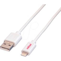 ROLINE 11028326 - Cable de sincronización y carga, USB-A -> Lightning, 0,15