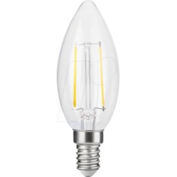 SCHIEFER LIGHTING SCHI LT149125002 - Lámpara LED E14, 2,5 W, 250 lm, 2500 K, filamento, regulable