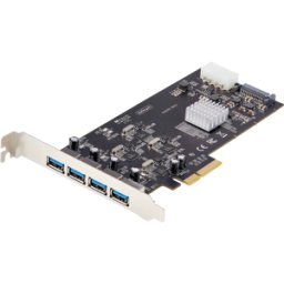 STARTECH.COM ST P5Q4A-USB-CAR - PCIe x4 > 4 USB externo 3.0 tipo a