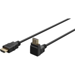 GOOBAY 61297 - Cable HDMI de alta velocidad con conector de ángulo Ethernet, 4K