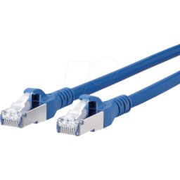 METZ CONNECT BTR 1308455044-E - Cable de interconexiones RJ45 Cat.6a S/FTP 5,0 m azul