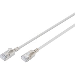 DIGITUS DIGI 1632A030S - Cable de conexión Cat.6a F-FTP Slim, 3 m, gris