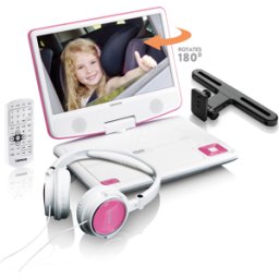 LENCO DVP-910PK - Reproductor de DVD, con pantalla, USB, altavoz, rosa