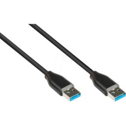 GOOD CONNECTIONS GC 2831-AA010S - Cable USB 3.1, a macho a macho a macho, negro, 1,0 m