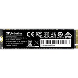 VERBATIM 31825 - Verbatim VI5000 PCIe NVMe M.2 SSD de 512 GB