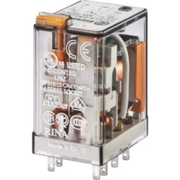 FINDER FIN 55.32.8 12V - Relé industrial, 2x UM, 250V/10a, 12VCA