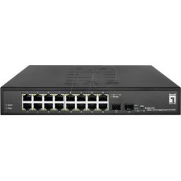 LEVELONE GES2118 - Switch, 18 puertos, Gigabit Ethernet, SFP