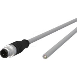 METZ CONNECT MC 142MNA10050 - Cable de sensor, M12, 8 polos, ac > extremo abierto, 5 m