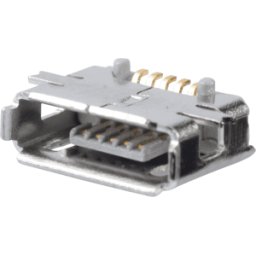 FREI MIC USB ABBU - Conector hembra de montaje en panel micro USB, tipo AB, 5 polos,
