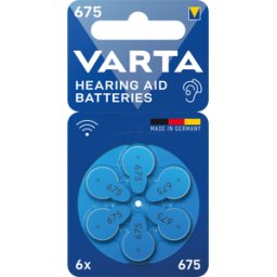 VARTA AIR 675 - Batería de audífono, zinc-aire, 11.6x5.35 mm, ayud