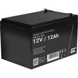 GREEN CELL GC AGM07 12AH - Batería de plomo-vellón, AGM, 12V, 12 Ah