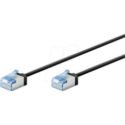 GOOBAY 74320 - Cable de interconexiones Cat.6a U/FTP super slim 3,0 m negro
