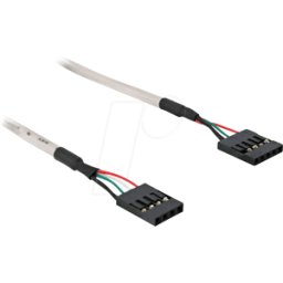 DELOCK 82439 - Conector hembra de poste USB/conector hembra de poste 4>5 clavij