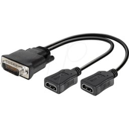 DELOCK 65280 - Adaptador DMS-59, conector DMS-59 a 2 tomas HDMI, 20 cm