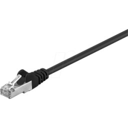 GOOBAY 68662 - Cable de red F/UTP Cat.5e de 5 m, negro, RJ45