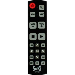 SEKI DVD SW - SEKI DVD, control remoto adaptativo universal, negro