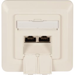 EFB-ELEKTRONIK EFB ET-25211.2V1 - Caja de datos RJ45 CAT.6, derecha/izquierda, enrasada, 2x RJ45