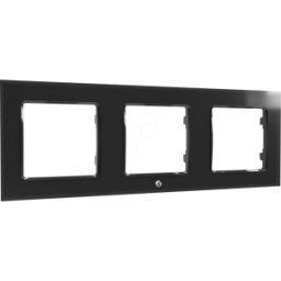 SHELLY WF3 B - Marco de interruptor de pared SHELLY, negro, 3 velocidades