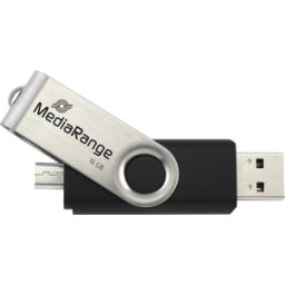 MEDIARANGE MR 931-2 - Memoria USB, USB 2,0, 16 GB, Kombo Micro USB