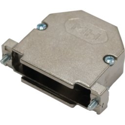 MH CONNECTORS MHDU45ZK25-K - Tapa D-sub, 25 polos, acodada, plateada