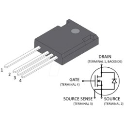 MICROCHIP MSC750SMA170B4 - SiC-MOSFET N-Ch 1700V 7A 0,750R, TO-247-4L