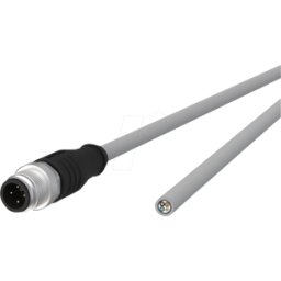 METZ CONNECT MC 142MLA10020 - Cable de sensor, M12, 4 polos, ac > extremo abierto, 2 m