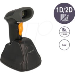DELOCK 90518 - Escáner de códigos de barras, 2D, 2,4 GHz