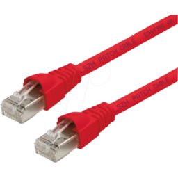TELEGÄRTNER TG 100008828 - Cable de conexión RJ45 Cat.6a S/FTP 7,5 m rojo