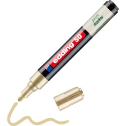 EDDING 50GO - Marcador de laca, 2,0 - 3,0 mm, oro