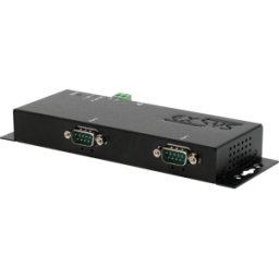 EXSYS EX6112-2 - 2 puertos RS232, serie, adaptador LAN, carcasa metálica