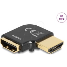 DELOCK 60018 - Adaptador HDMI macho / hembra, 90° acodado a la izquierda