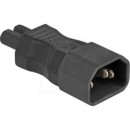 DELOCK 80469 - Adaptador de poder IEC 60320 - C14 a C7, macho / hembra, 2,5 A,