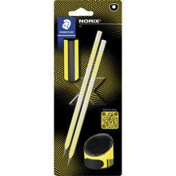 STAEDTLER 181SBK - Dureza del lápiz HB, borrador, afilador de latas, negro/a