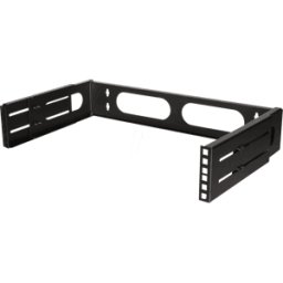 LOGILINK W02B40B - Soporte mural de 19" 2U, negro