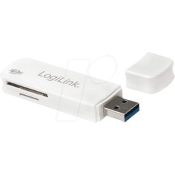 LOGILINK CR0034A - Lector de tarjetas, externo, USB 3.0, micro SD, SD